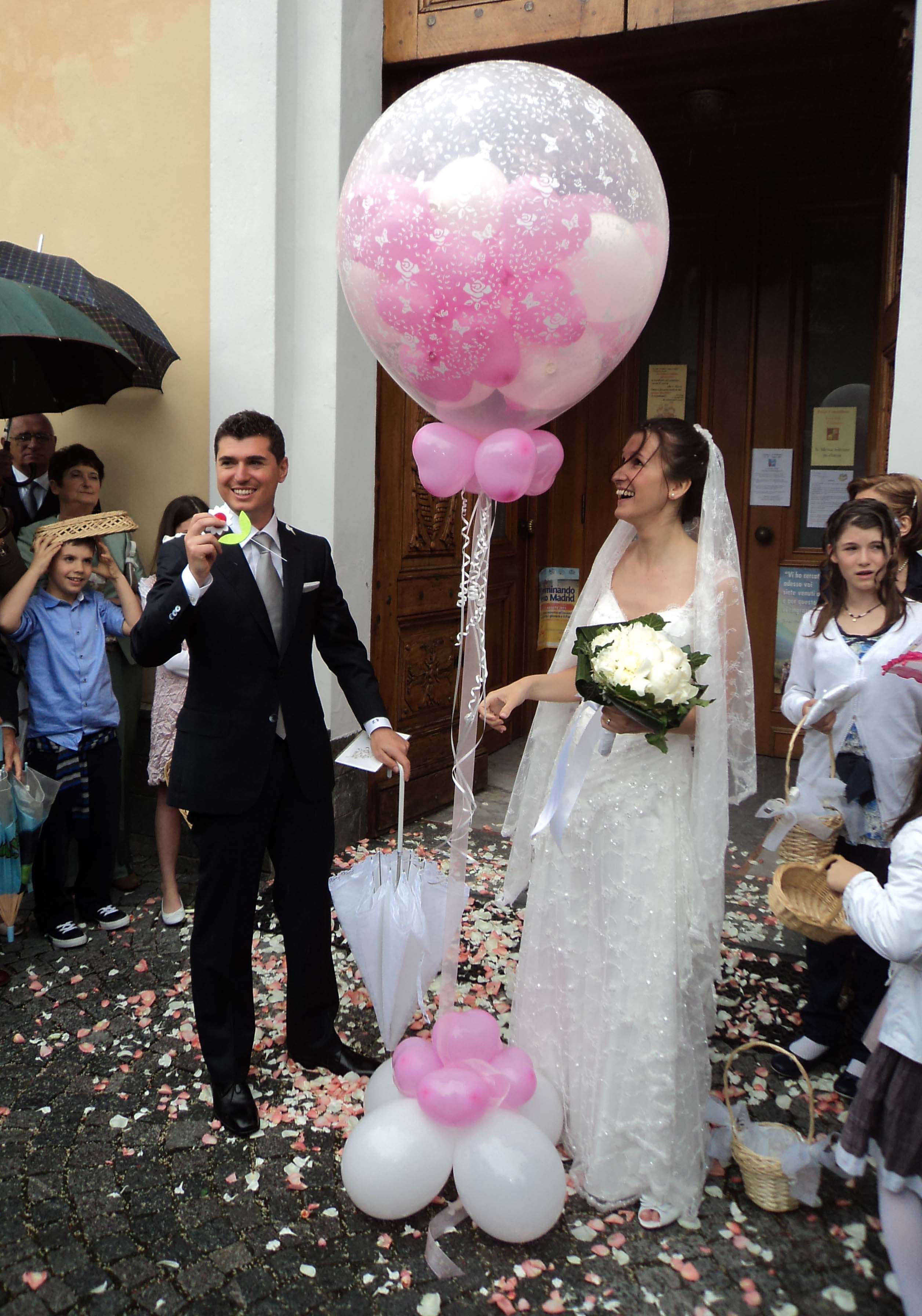 addobbo palloncino matrimonio