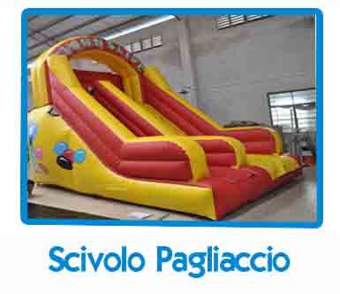 Scivolo gonfiabile pagliaccio 