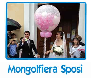 Decorazione Mongolfiera di Palloncini Sposi Matrimonio 