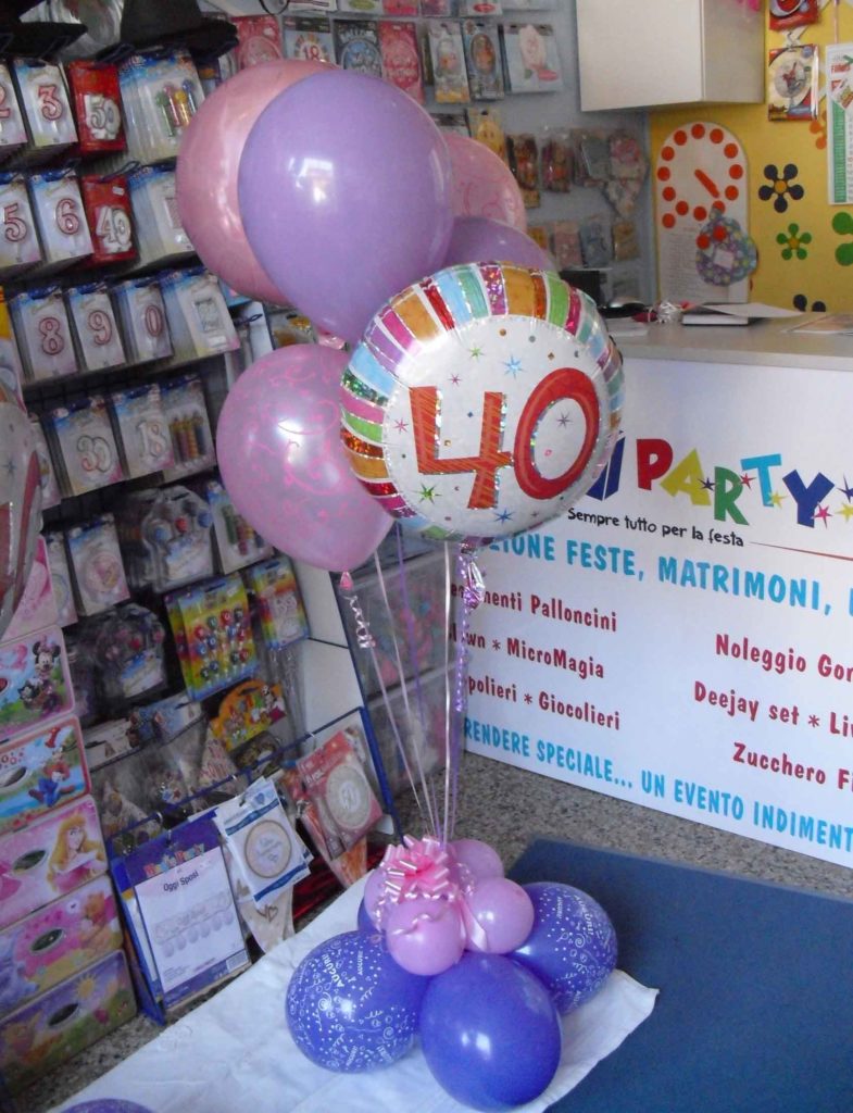 Articoli Feste Compleanno - Palloncini 40 Anni Happy Party Torino