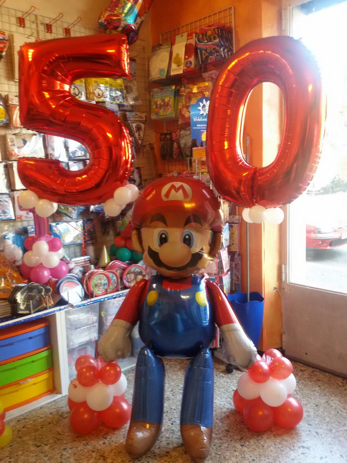 Allestimento Super Mario addobbo a tema per compleanni eventi feste