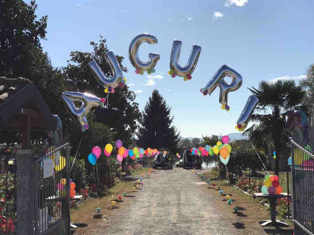 arco di palloncini auguri mylar