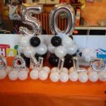 centrotavola 50 anni palloncini