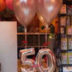 composizione palloncini 50 anni mylar