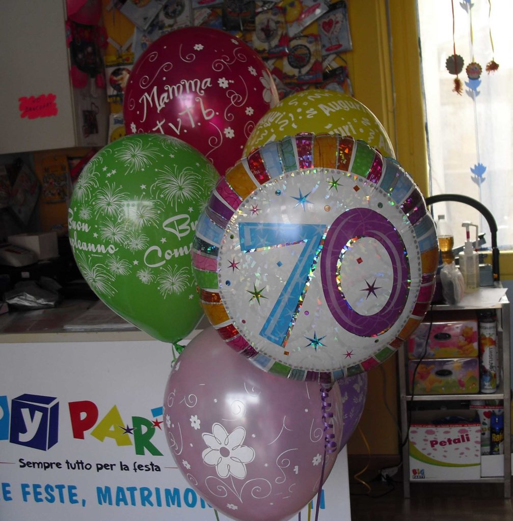 Festa compleanno 70 anni: addobbi e palloncini