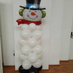 pupazzo di neve di palloncini