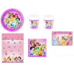 coordinato-tavola-compleanno-principesse-disney-con-candelina