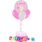 composizione 1 palloncino mylar + 3 lattice ad elio