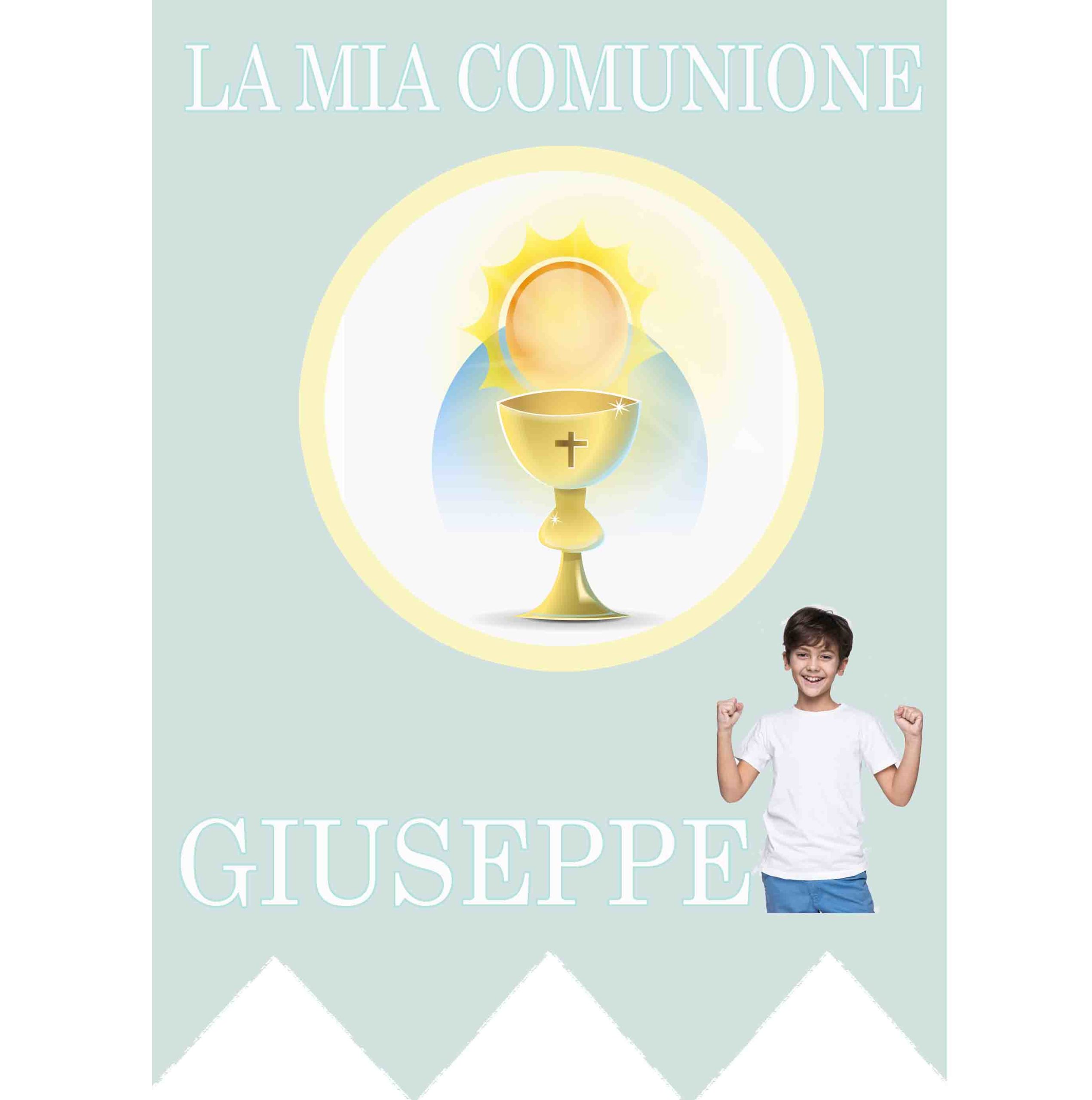 FESTONE PERSONALIZZATO GAGLIARDETTO COMUNIONE festone personalizzato COMUNIONE