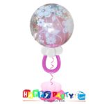 composizione 1 palloncino mylar nascita bubble