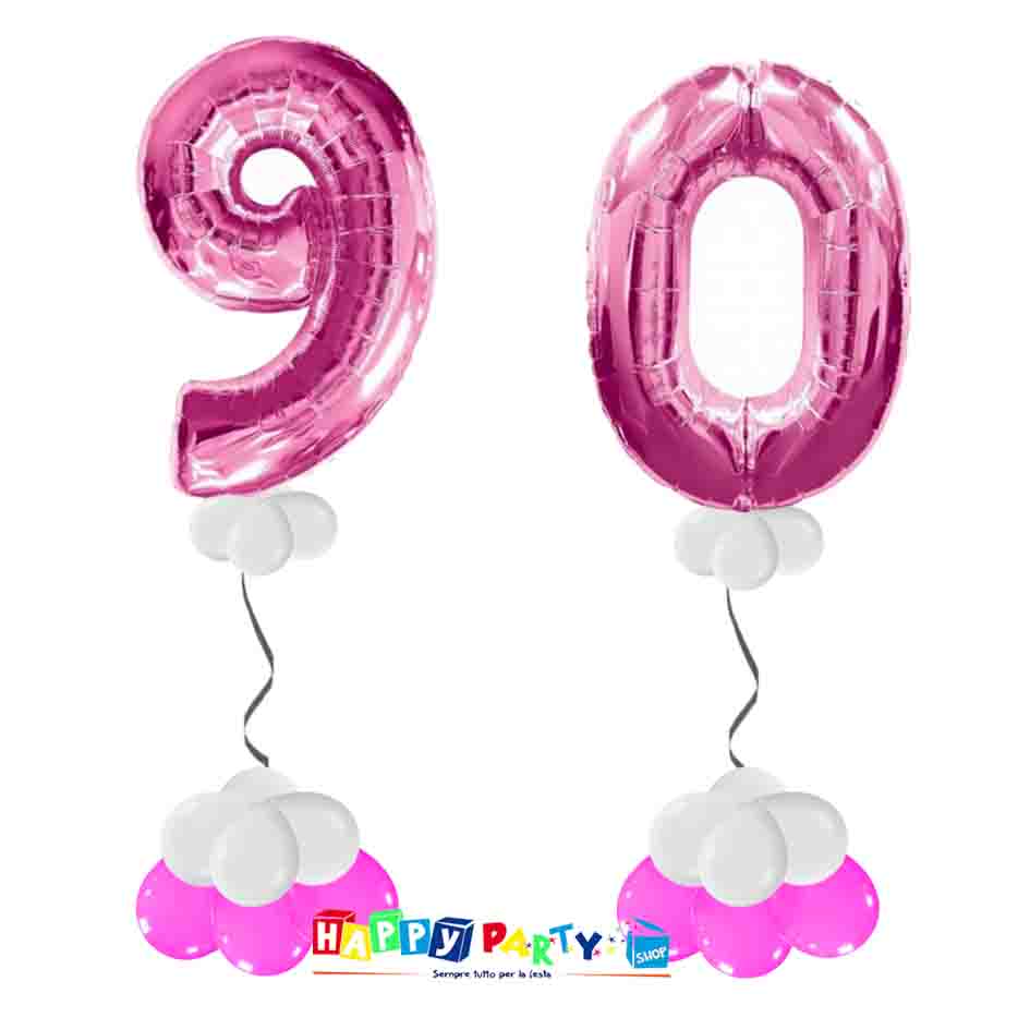 Articoli Feste Compleanno * Palloncini 90 Anni Happy Party Torino