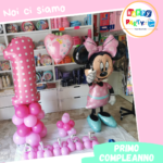 primo compleanno palloncini minnie