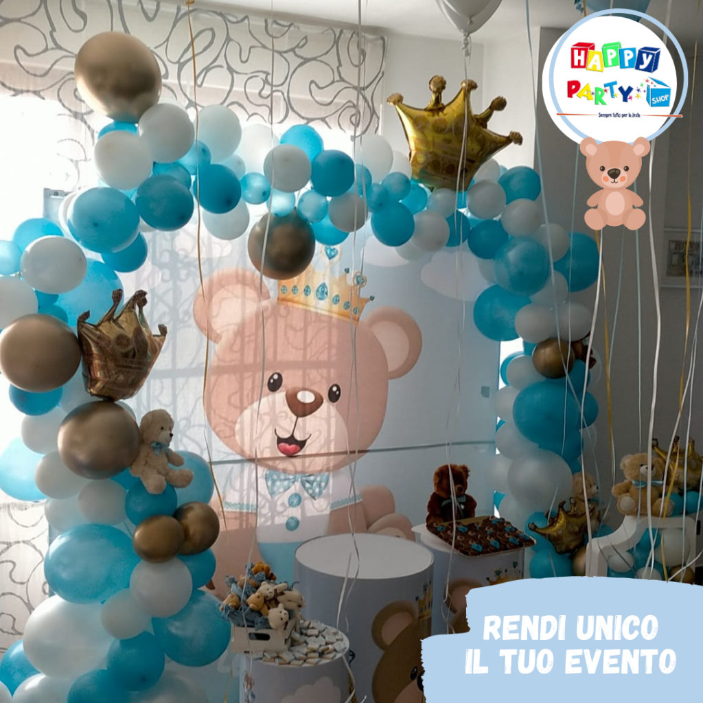 Palloncini decorazione Battesimo Allestimenti Happy Party Torino