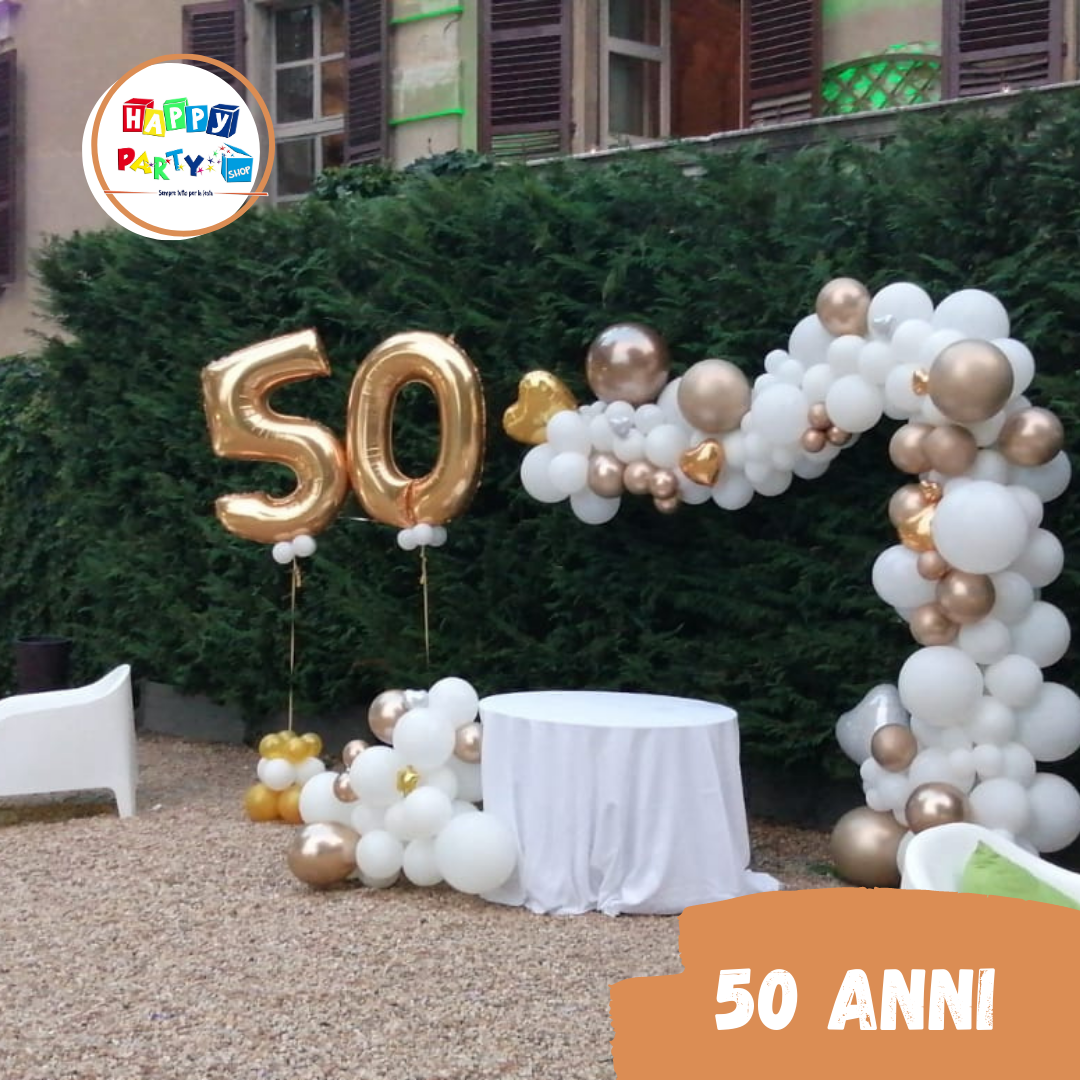 allestimenti palloncini 50 anni