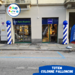 colonne di palloncini totem colore blu