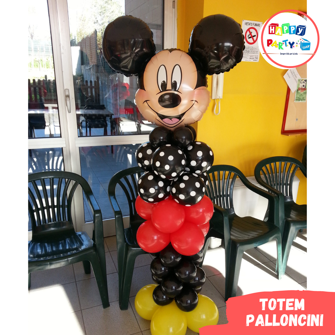 colonne di palloncini totem topolino minnie