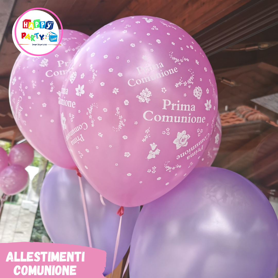 allestimenti palloncini prima comunione