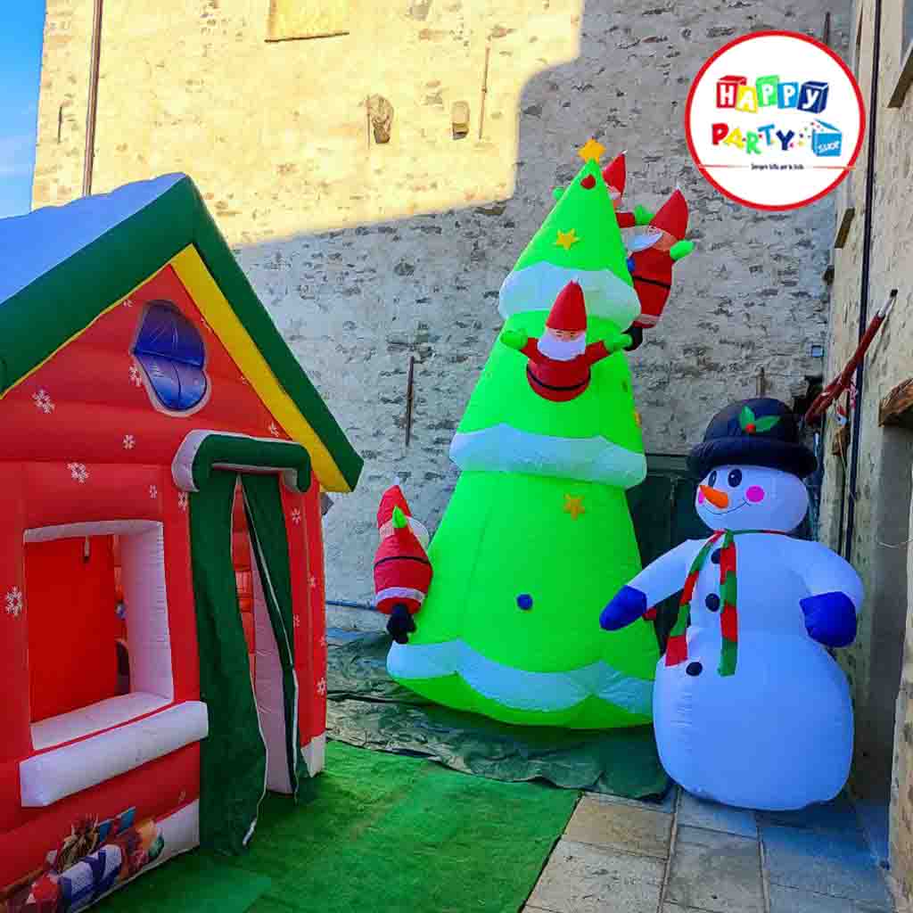 noleggio albero di natale gonfiabile 5m happy party