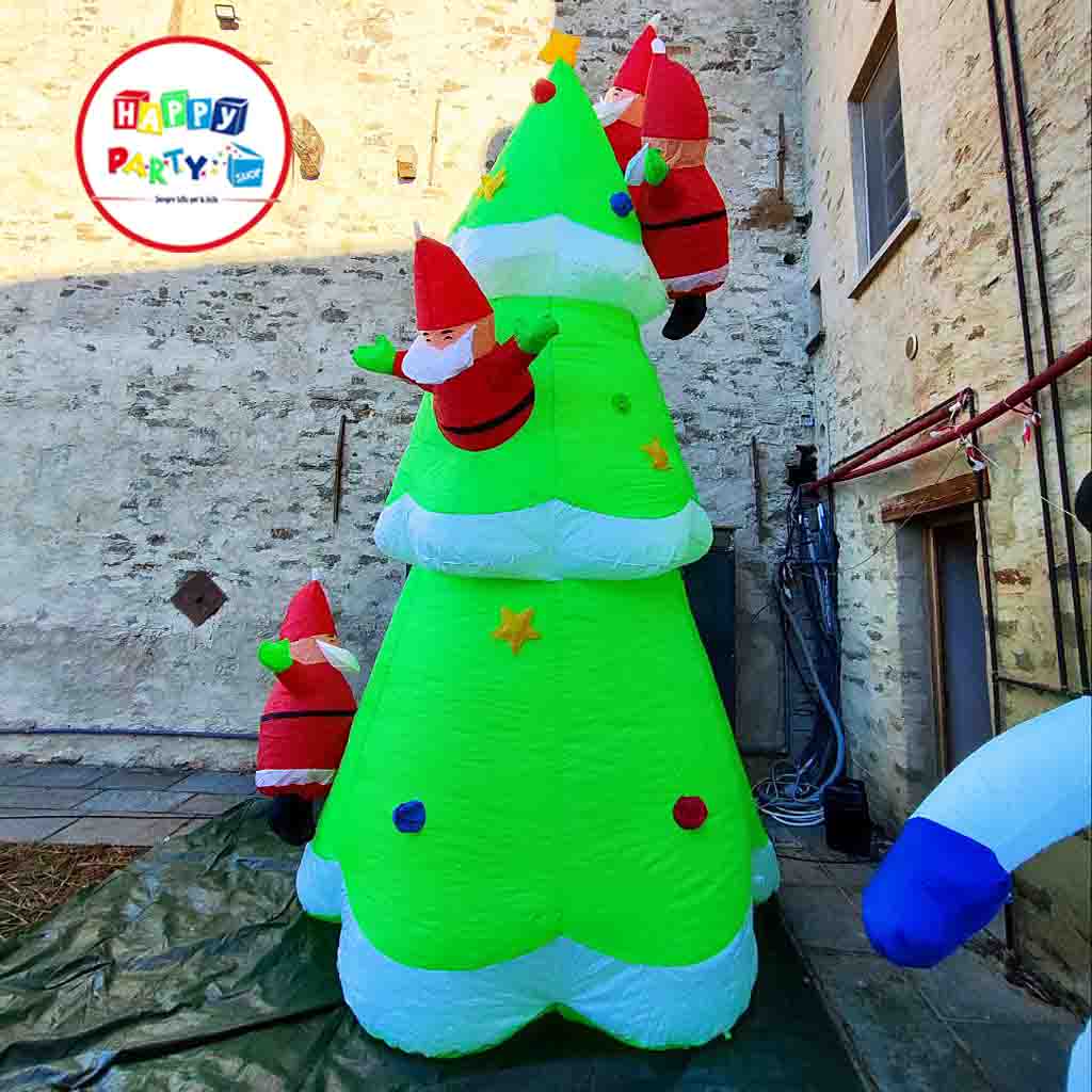 noleggio albero di natale gonfiabile 5m happy party