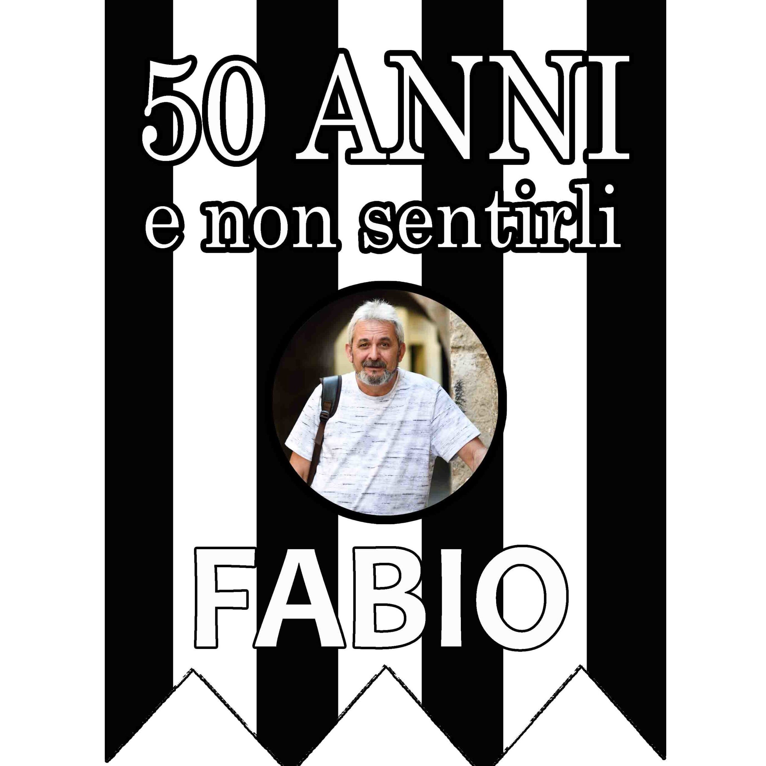 FESTONE PERSONALIZZATO GAGLIARDETTO 50 ANNI