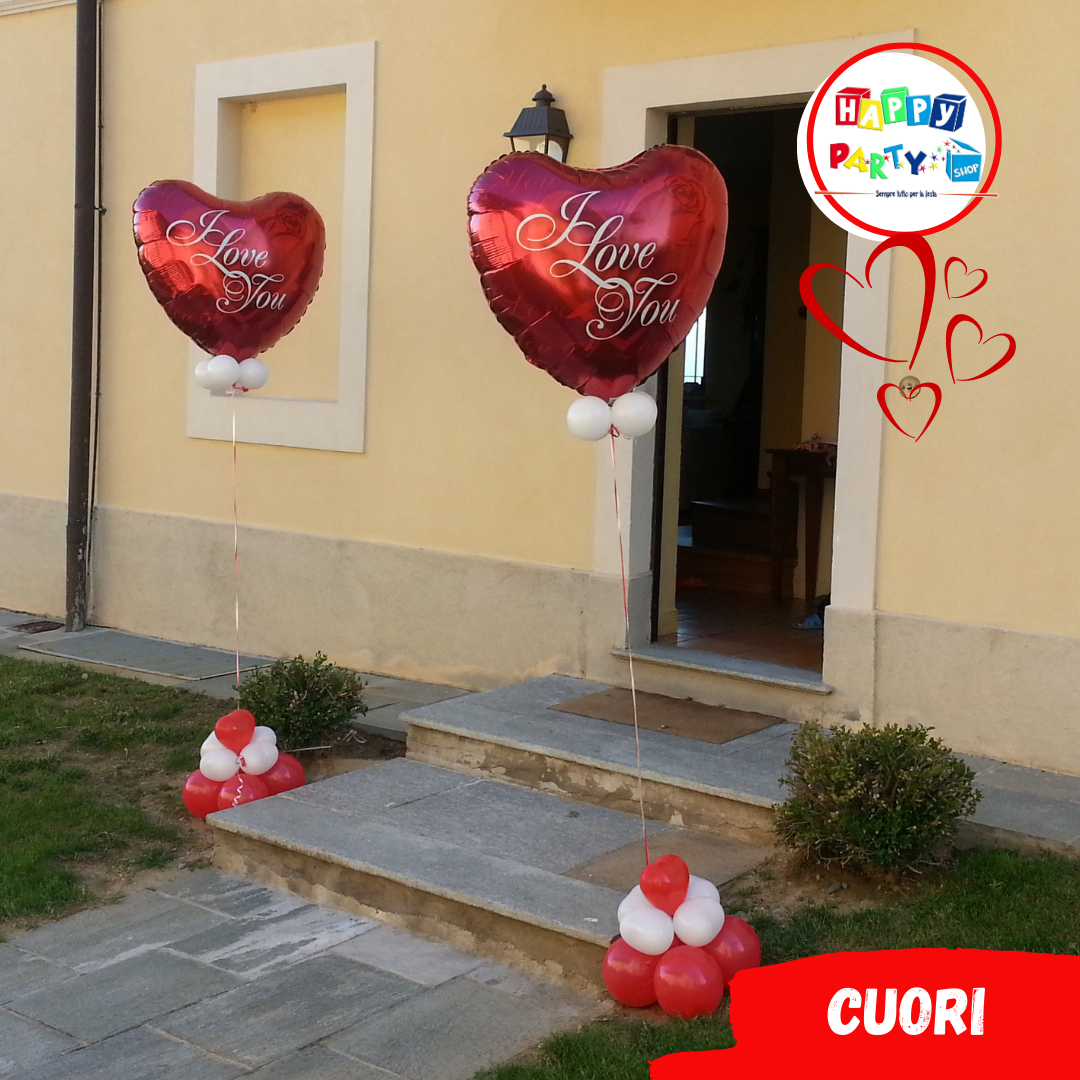 palloncini cuori rossi